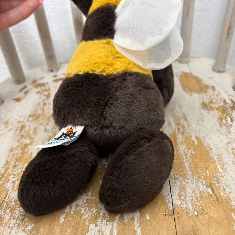 Jellycat Bashful Bumble Bee Plush Yellow Brown Striped Stuffed Animal Toy